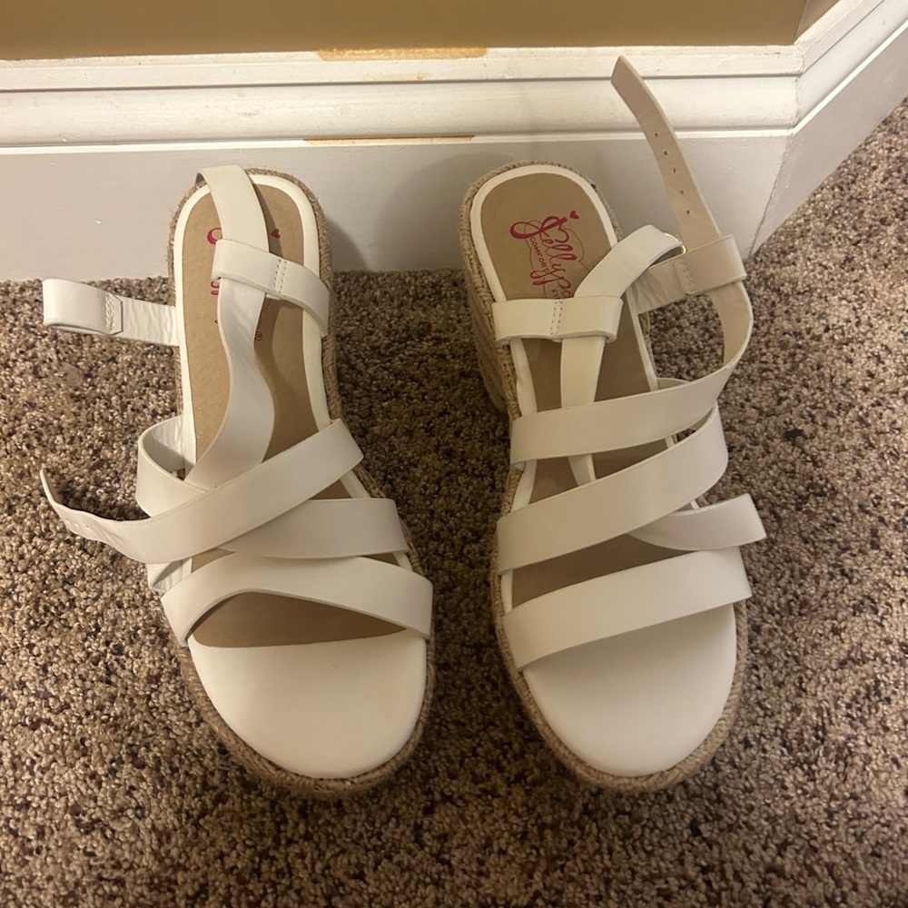 white high heels
